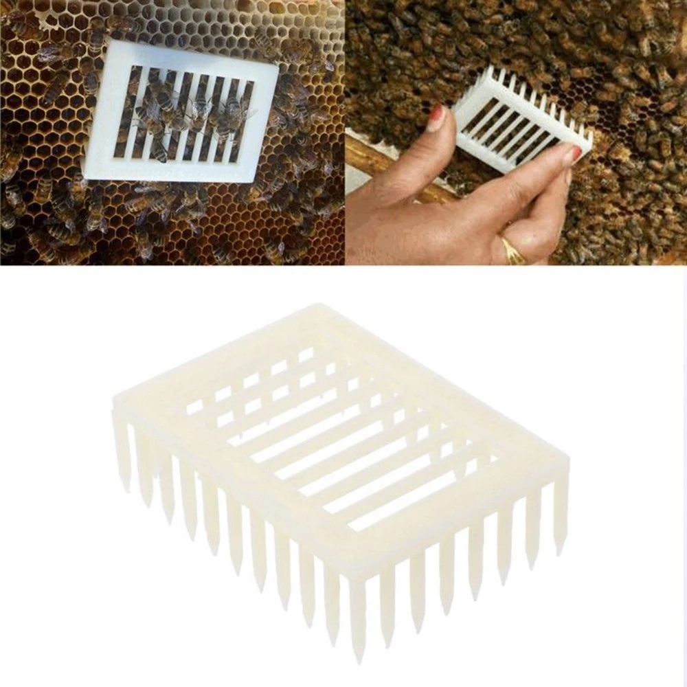 Creative Plastic Queen Marker Cage Clip White Bee Catcher Beekeeper Beekeeping Tools Equipment 7.2*5.1*2.2CM
Creative Plastic Queen Marker Cage Clip White Bee Catcher Beekeeper Beekeeping Tools Equipment 7.2*5.1*2.2CM