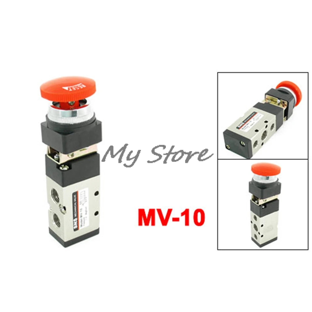 MV-10 2 Position 5 Way Emergency Red Mushroom Button Switch Air Mechanical Valve
MV-10 2 Position 5 Way Emergency Red Mushroom Button Switch Air Mechanical Valve