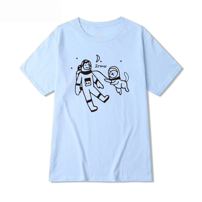 Funny Astronaut And Dog Print Graphic T Shirts Men Summer Short Sleeve Plus Size Tops Teeshirt Homme Harajuku Shirt Couple
Funny Astronaut And Dog Print Graphic T Shirts Men Summer Short Sleeve Plus Size Tops Teeshirt Homme Harajuku Shirt Couple