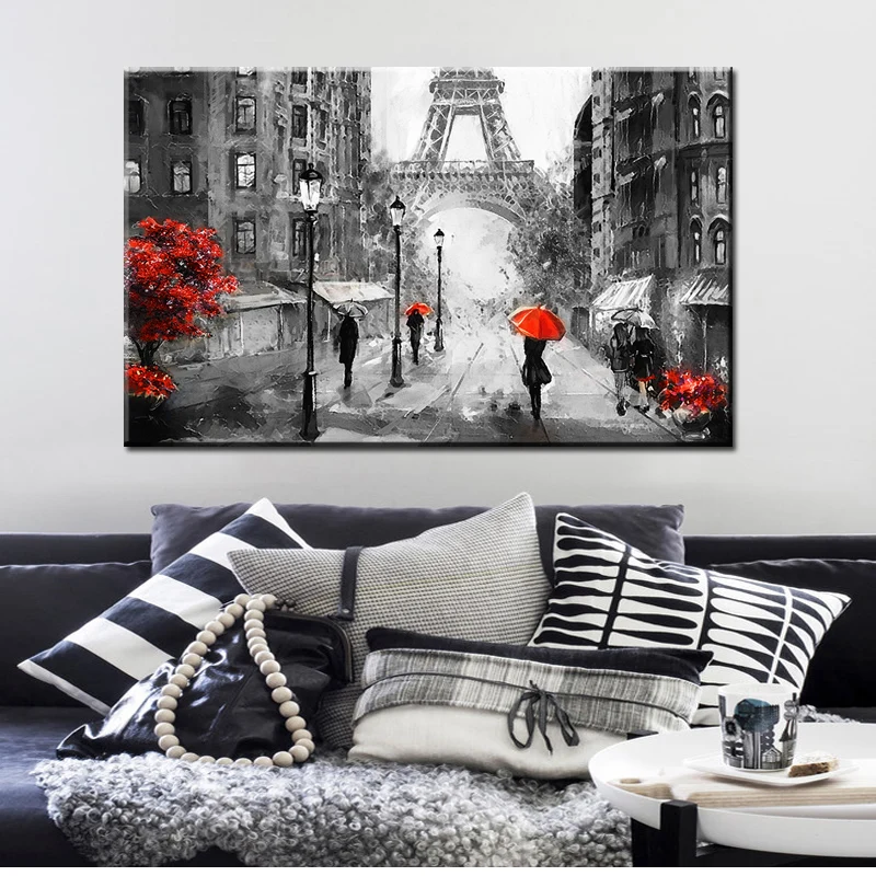 Romantic City Pedestrian Paris Eiffel Tower Black and White Abstract Wall Art Print on Canvas Wall Poster for Living Room Decor
Romantic City Pedestrian Paris Eiffel Tower Black and White Abstract Wall Art Print on Canvas Wall Poster for Living Room Decor