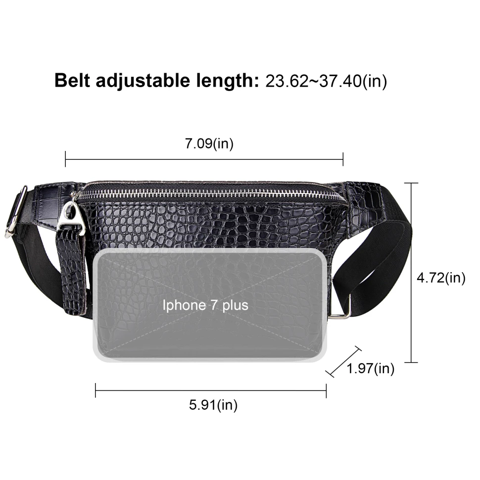 Casual Waist Bag for Women Alligator Leather Fanny Pack Phone Pouch Chest Packs Ladies Wide Strap Belt Bag Female Crossbody Flap
Casual Waist Bag for Women Alligator Leather Fanny Pack Phone Pouch Chest Packs Ladies Wide Strap Belt Bag Female Crossbody Flap
