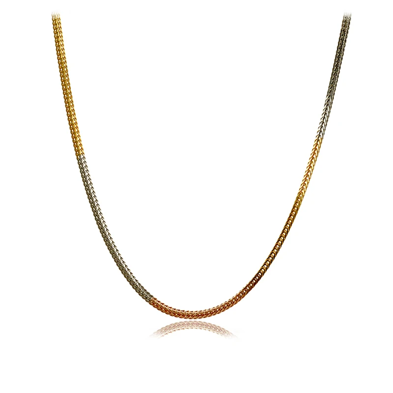 Chopin Chain 925 Sterling Silver Three-Color Golden Platinum Rose Gold Combination Long 40 45 50 55 60 65 70 80 CM For Man Women
Chopin Chain 925 Sterling Silver Three-Color Golden Platinum Rose Gold Combination Long 40 45 50 55 60 65 70 80 CM For Man Women