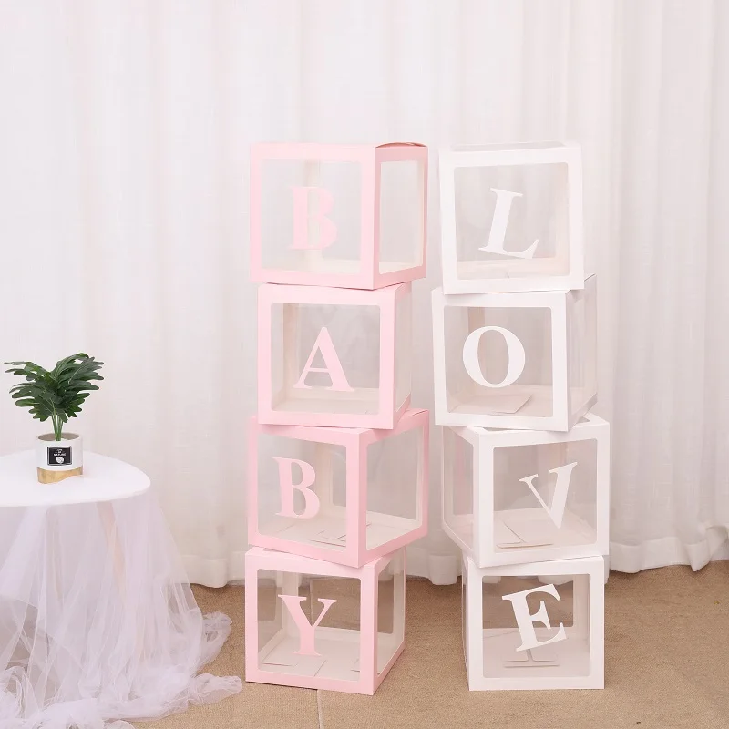 4pcs/set DIY Transparent Box Latex Balloon BABY LOVE Blocks for Boy Girl Baby Shower Wedding Birthday Party Decoration Backdrop
4pcs/set DIY Transparent Box Latex Balloon BABY LOVE Blocks for Boy Girl Baby Shower Wedding Birthday Party Decoration Backdrop