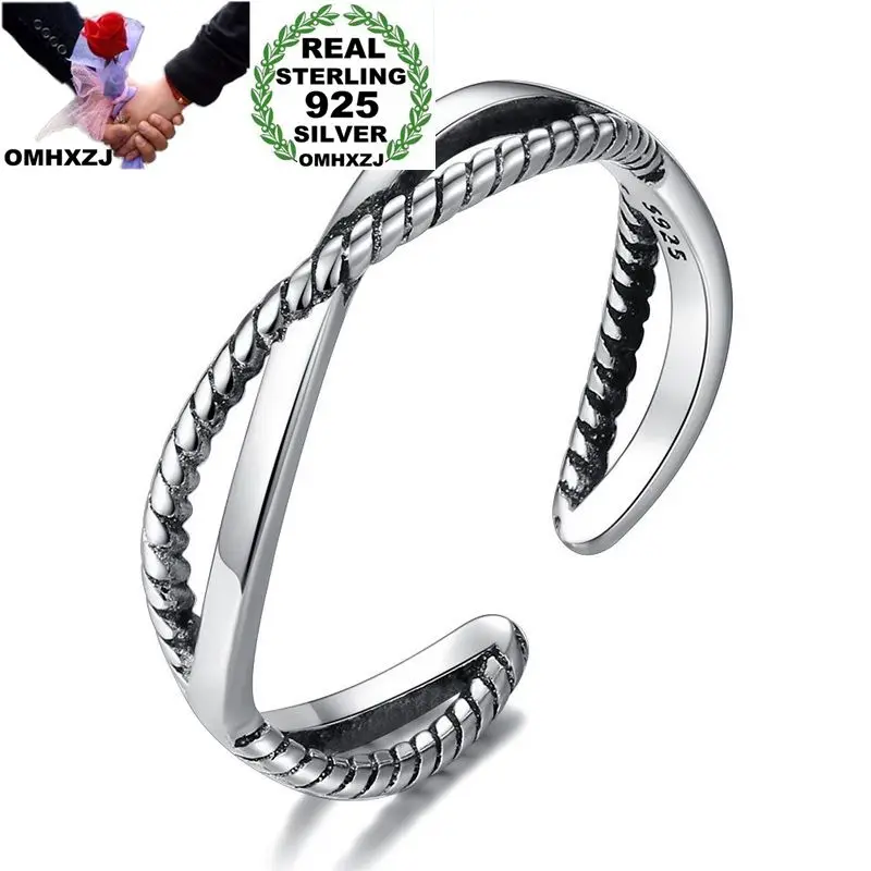 OMHXZJ Wholesale RG192 European Fashion Fine Woman Man Party Birthday Wedding Gift Vintage Cross 925 Sterling Silver Open Ring
OMHXZJ Wholesale RG192 European Fashion Fine Woman Man Party Birthday Wedding Gift Vintage Cross 925 Sterling Silver Open Ring
