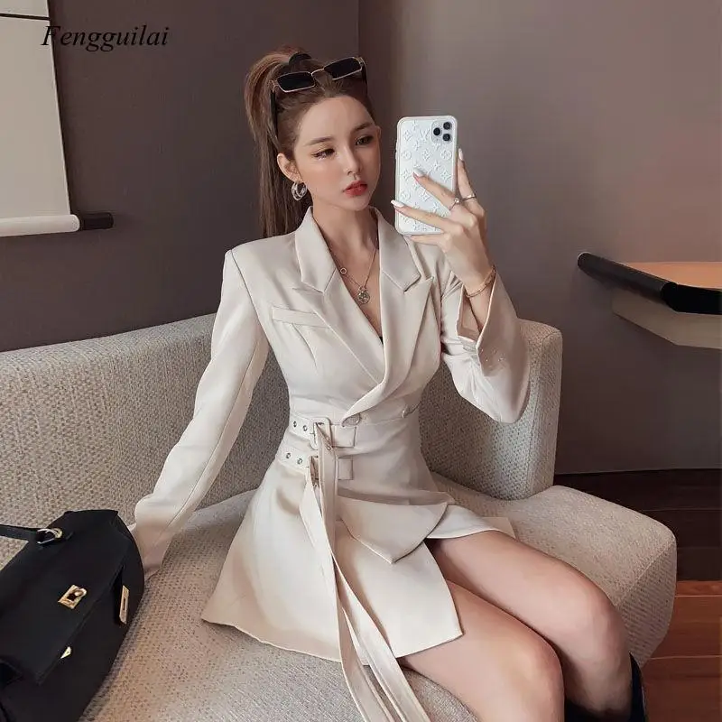 Blazer Women Party Office Lady Elegant Dress Female Korean Sashes Long Sleeve Clothes Winter 2021 New
Blazer Women Party Office Lady Elegant Dress Female Korean Sashes Long Sleeve Clothes Winter 2021 New
