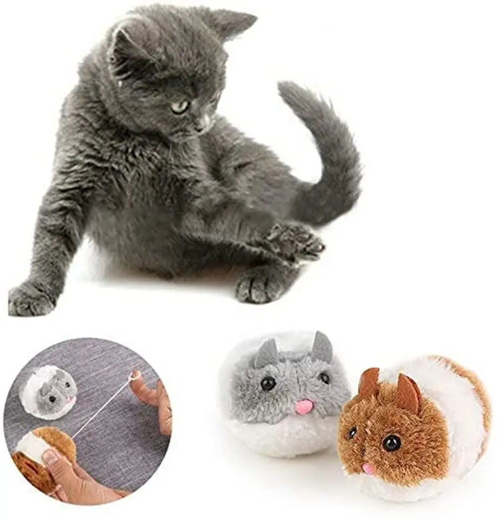 Interactive Cute Cat Toys Plush Fur Toy Shake Movement Mouse Pet Kitten Funny Rat Safety Plush Little Mouse Toy Gift
Interactive Cute Cat Toys Plush Fur Toy Shake Movement Mouse Pet Kitten Funny Rat Safety Plush Little Mouse Toy Gift
