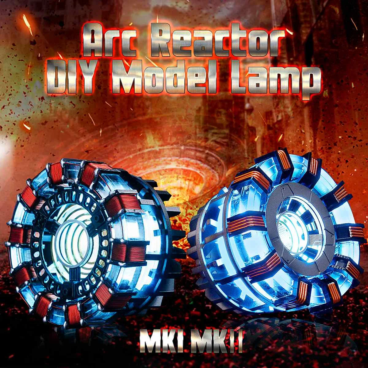 Дуговой реактор MK1 с USB и светодиодной подсветкой Масштаб 1:1, Модель для сборки с дистанционным управлением, модель «сделай сам», светильник, ...
Дуговой реактор MK1 с USB и светодиодной подсветкой Масштаб 1:1, Модель для сборки с дистанционным управлением, модель «сделай сам», светильник, ...