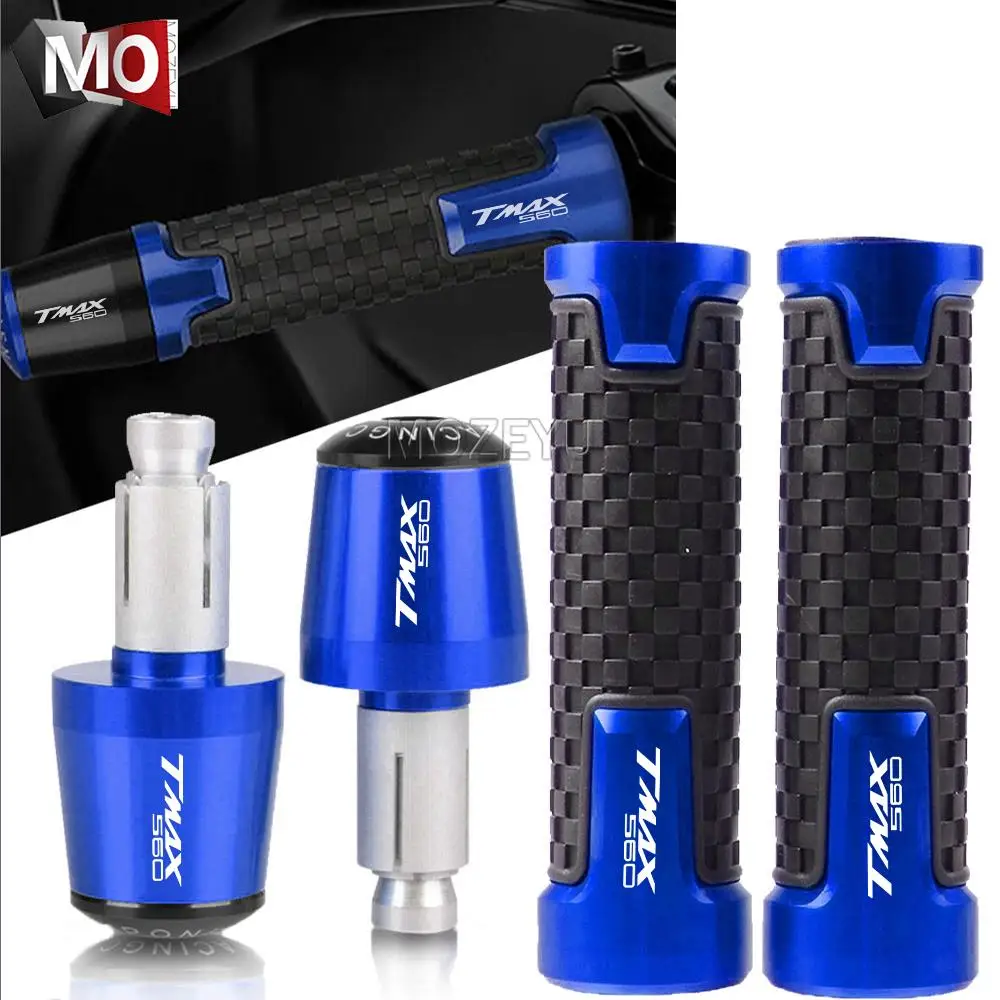 

For YAMAHA TMAX560 T-MAX TMAX 560 DX TECH MAX ABS 2019 2020 2021 Motorcycle 7/8'' 22mm Hand Handle Grips Handlebar Grip End Plug