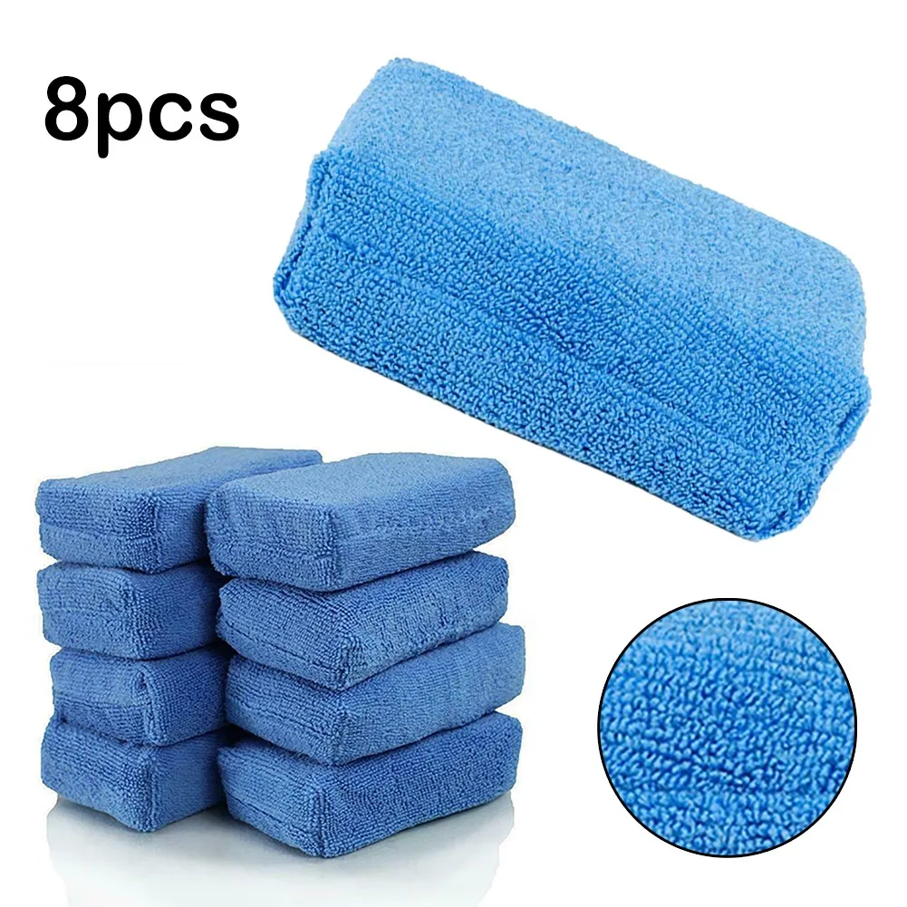 4/8 PCS Blue Microfiber Applicator Sponge Pads Car Wash Wax Polish 12x8x3.5cm Car Cleaning Tools For Evenly Applying Wax
4/8 PCS Blue Microfiber Applicator Sponge Pads Car Wash Wax Polish 12x8x3.5cm Car Cleaning Tools For Evenly Applying Wax