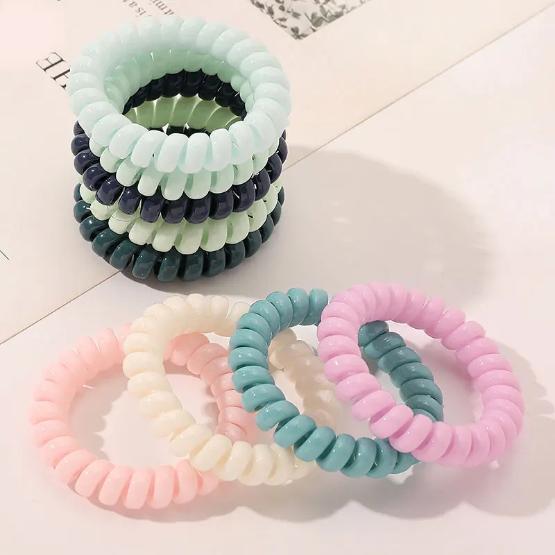 New Telephone Wire Elastic Hair Bands Mattes Colored Scrunchies Rubber Bands Ponytail Holder for Girls Hair Ties Accessories
New Telephone Wire Elastic Hair Bands Mattes Colored Scrunchies Rubber Bands Ponytail Holder for Girls Hair Ties Accessories