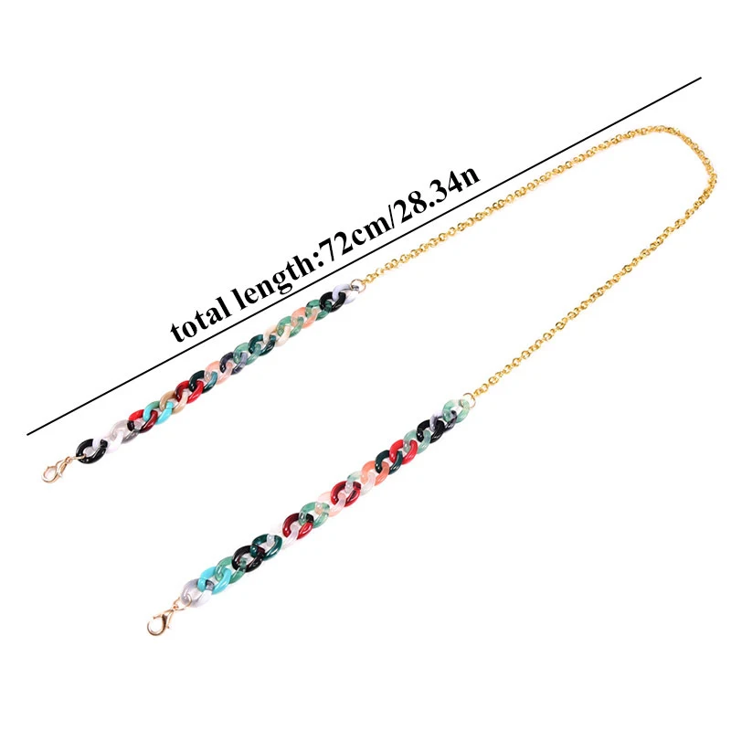 Unisex Multi-color Glasses Chain Multifunctional All-match Acrylic Glasses Chain For Women Men New Fashion Jewelry Wholesale
Unisex Multi-color Glasses Chain Multifunctional All-match Acrylic Glasses Chain For Women Men New Fashion Jewelry Wholesale
