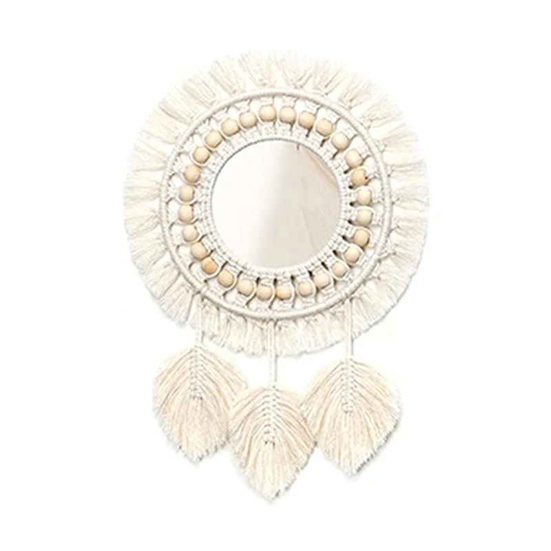 Round Mirror Macrame Mirror Wall Boho Home Decor for Apartment Living Room Bedroom Baby Nursery Dorm
Round Mirror Macrame Mirror Wall Boho Home Decor for Apartment Living Room Bedroom Baby Nursery Dorm