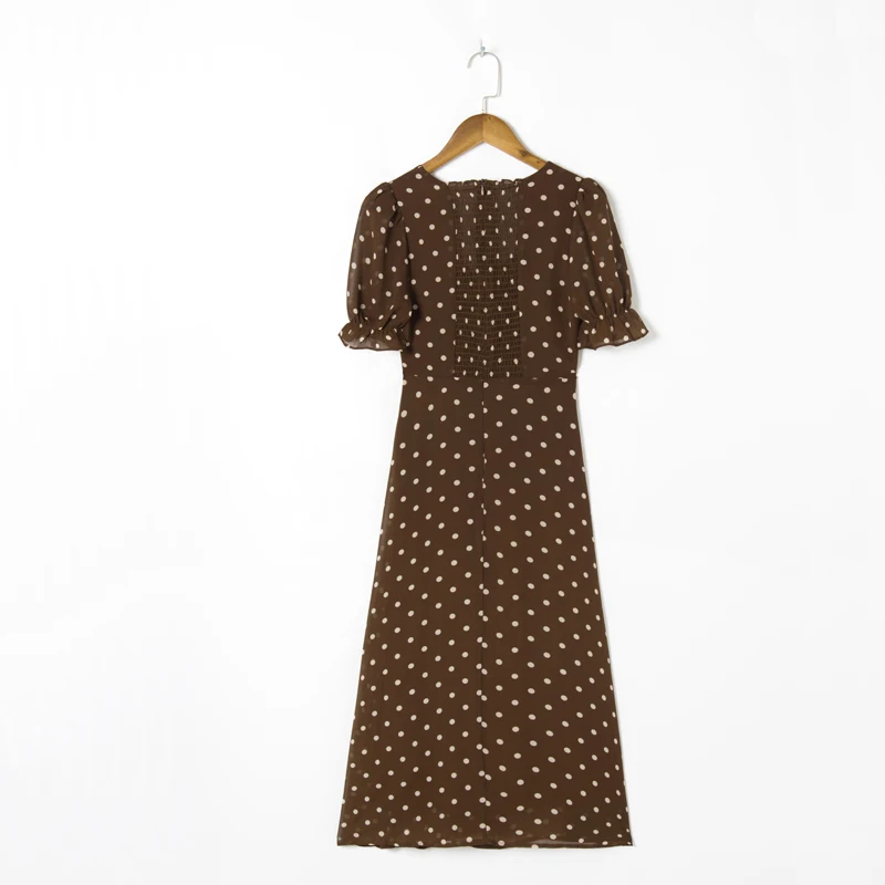 Summer Women's Casual Polka Dot Print Lapel Short Sleeve Bowknot Decorated Slim Dress
Summer Women's Casual Polka Dot Print Lapel Short Sleeve Bowknot Decorated Slim Dress