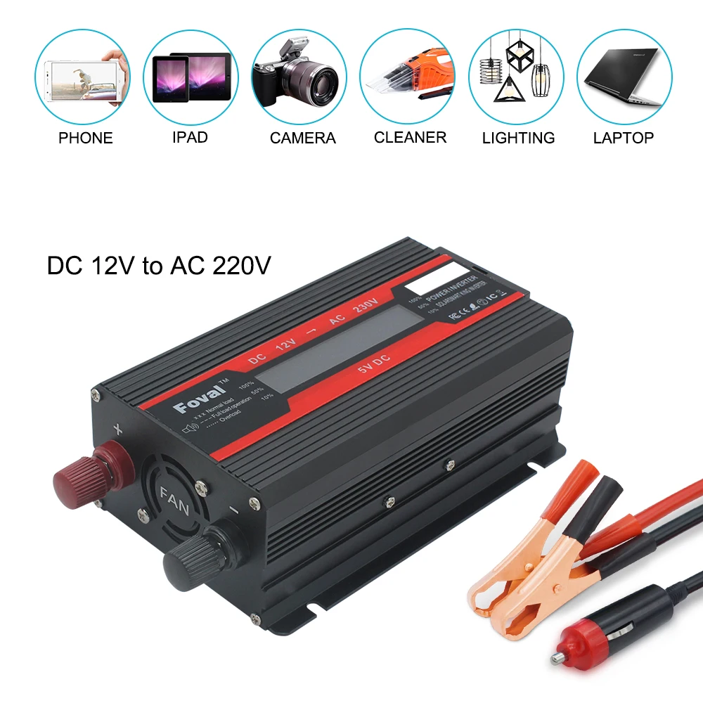 4000W power inverter Modified Sine Wave LCD display DC 12V to AC 220V Solar 2 USB car Transformer Convert EU socket
4000W power inverter Modified Sine Wave LCD display DC 12V to AC 220V Solar 2 USB car Transformer Convert EU socket
