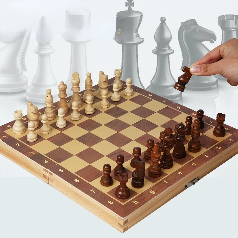 Wooden Folding Adult Chess Set Luxury Tournament Large Outdoor Chess Set Interior Storage Juegos De Mesa Board Games BD50CG 
Wooden Folding Adult Chess Set Luxury Tournament Large Outdoor Chess Set Interior Storage Juegos De Mesa Board Games BD50CG