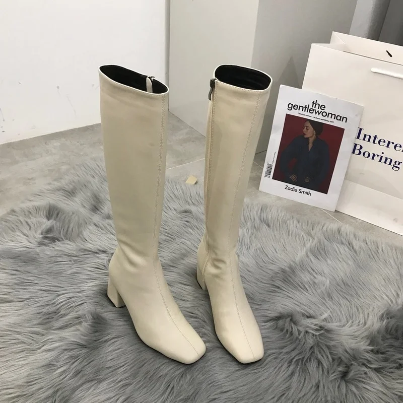 New product high boots children 2021 all-match autumn and winter but knee side zipper square toe boots women zapatos de mujer
New product high boots children 2021 all-match autumn and winter but knee side zipper square toe boots women zapatos de mujer