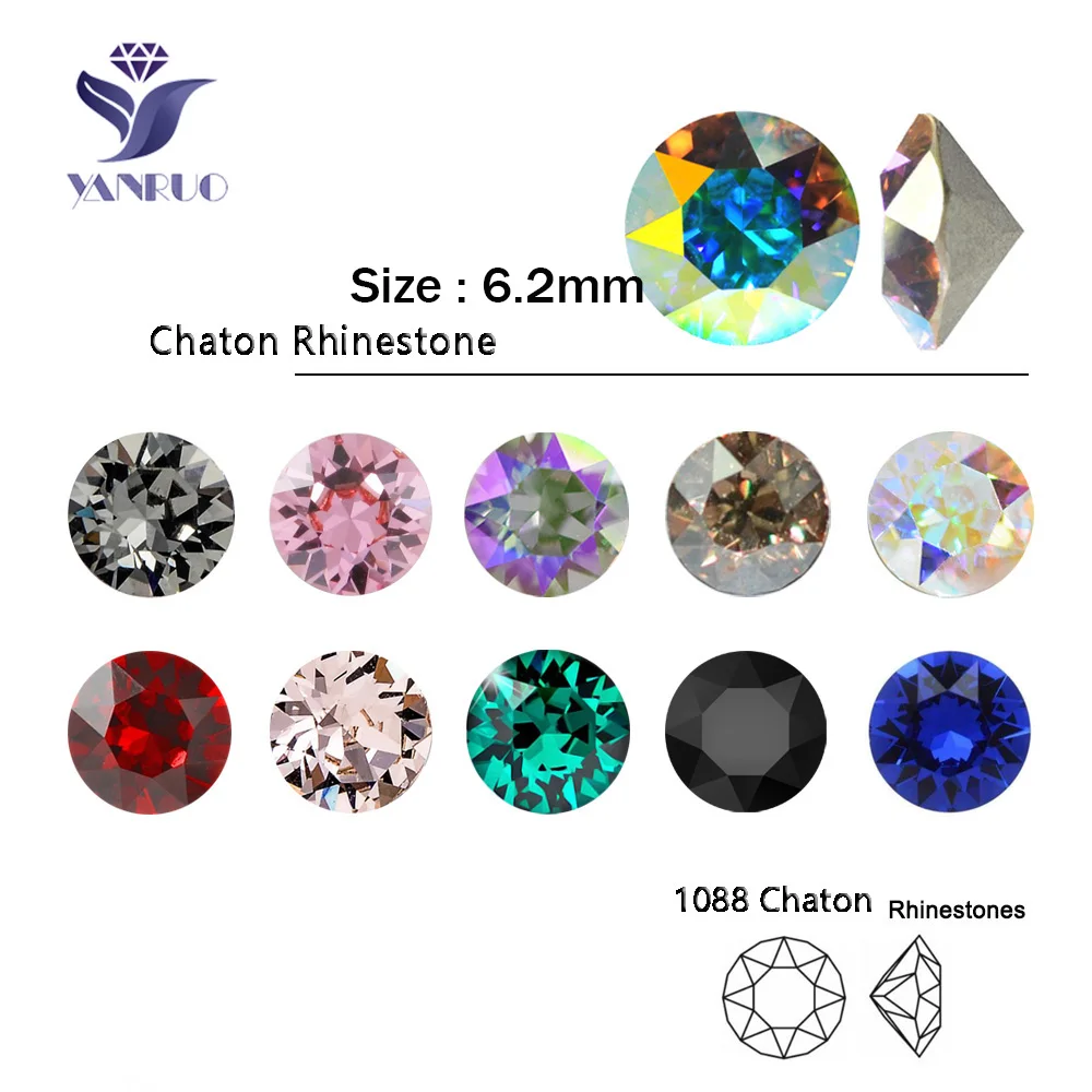 YANRUO 6.2mm High Quality Crystal Chaton Shape Glass Strass Glitters For 3D Nail Garment DIY Wedding Jewerly Beads Decoration
YANRUO 6.2mm High Quality Crystal Chaton Shape Glass Strass Glitters For 3D Nail Garment DIY Wedding Jewerly Beads Decoration