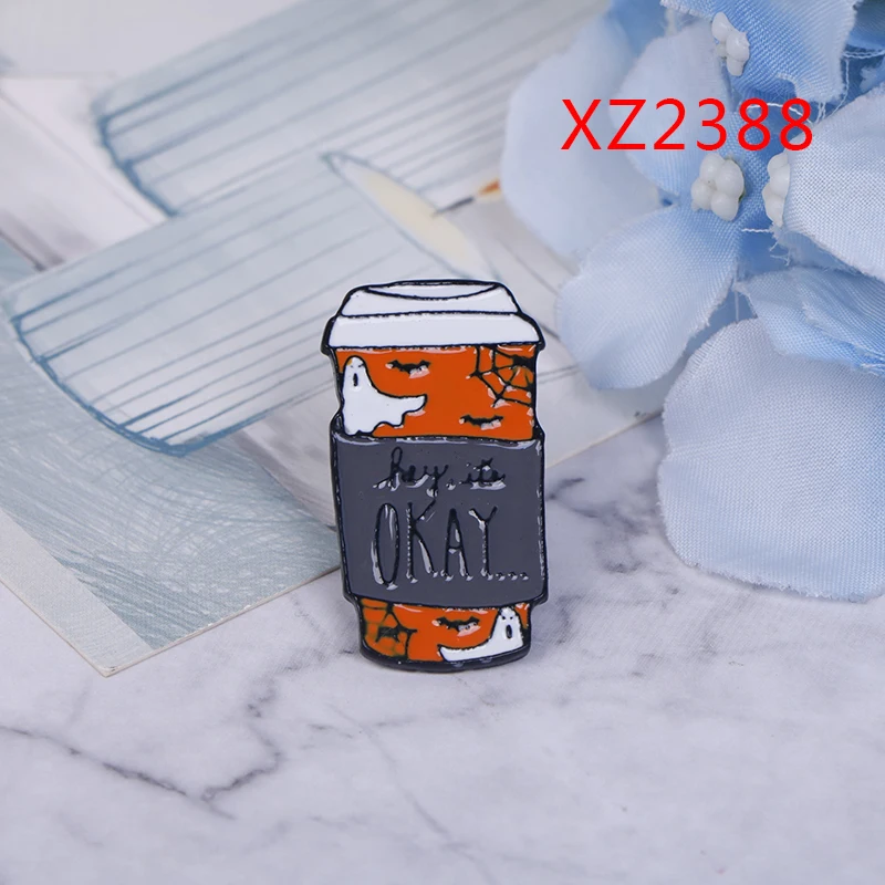 Halloween Enamel Moon Ghost Pumpkin Umbrella Brooches Backpack Lapel Pin Badge gift for children
Halloween Enamel Moon Ghost Pumpkin Umbrella Brooches Backpack Lapel Pin Badge gift for children