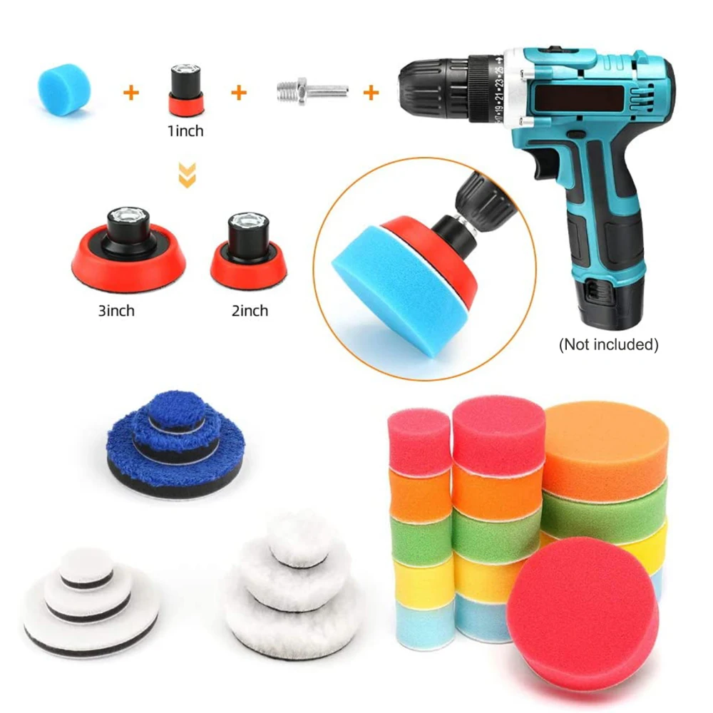 Car Polishing Disc Durable 1.2/2/3 Inch M14 Hand Tool Kit Multifunction Polished Sponge Plates 
Car Polishing Disc Durable 1.2/2/3 Inch M14 Hand Tool Kit Multifunction Polished Sponge Plates