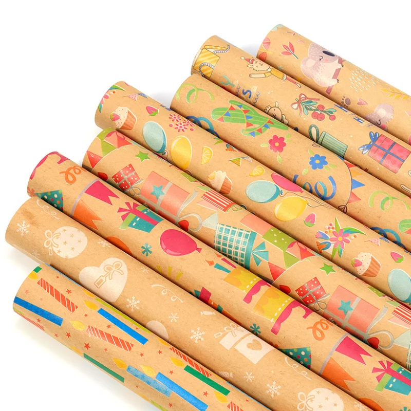 10pcs New Cross-border Thick Kraft Paper Gift Wrapping Paper Birthday Cartoon Series Children Gift Paper
10pcs New Cross-border Thick Kraft Paper Gift Wrapping Paper Birthday Cartoon Series Children Gift Paper
