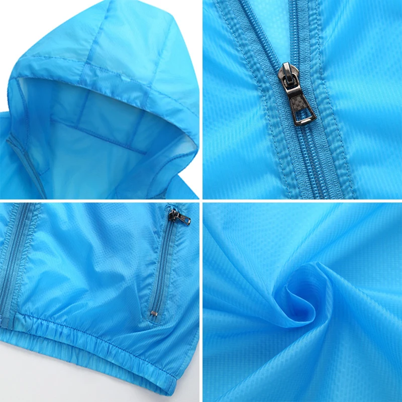 Thin Women's Summer Windbreaker Sunscreen Solid Hooded Long Sleeve Ladies Outerwear Zipper Casual Coat for Female
Thin Women's Summer Windbreaker Sunscreen Solid Hooded Long Sleeve Ladies Outerwear Zipper Casual Coat for Female