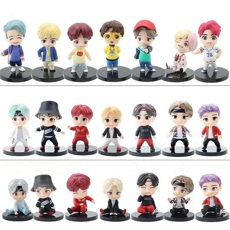 7pcs/lot TINY TAN Action Figure Bangtan Boys Toys Group Model KPOP Star TOP Funs A.R.M.Y PVC Birthday Gifts
7pcs/lot TINY TAN Action Figure Bangtan Boys Toys Group Model KPOP Star TOP Funs A.R.M.Y PVC Birthday Gifts