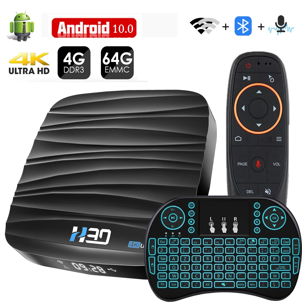 Android TV Box 10 4GB 32GB 64GB 4K H.265 Media Player 3D Video 2.4G 5GHz Wifi Bluetooth Smart TV Box TV Receiver
Android TV Box 10 4GB 32GB 64GB 4K H.265 Media Player 3D Video 2.4G 5GHz Wifi Bluetooth Smart TV Box TV Receiver