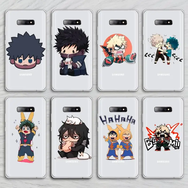 My hero academia Phone Case Transparent For Samsung Galaxy A71 A21s S8 S9 S10 plus note 20 ultra
My hero academia Phone Case Transparent For Samsung Galaxy A71 A21s S8 S9 S10 plus note 20 ultra