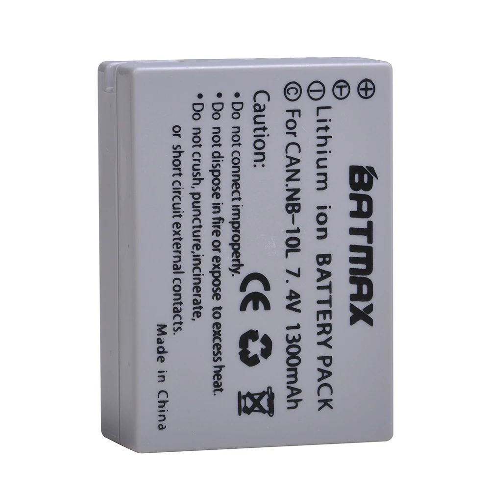 Batmax 1pc NB-10L NB10L NB 10L Camera Battery for CANON PowerShot SX40 HS SX40HS SX50 SX50HS G1 X G1X G15 G16 SX60 G3X | Электроника