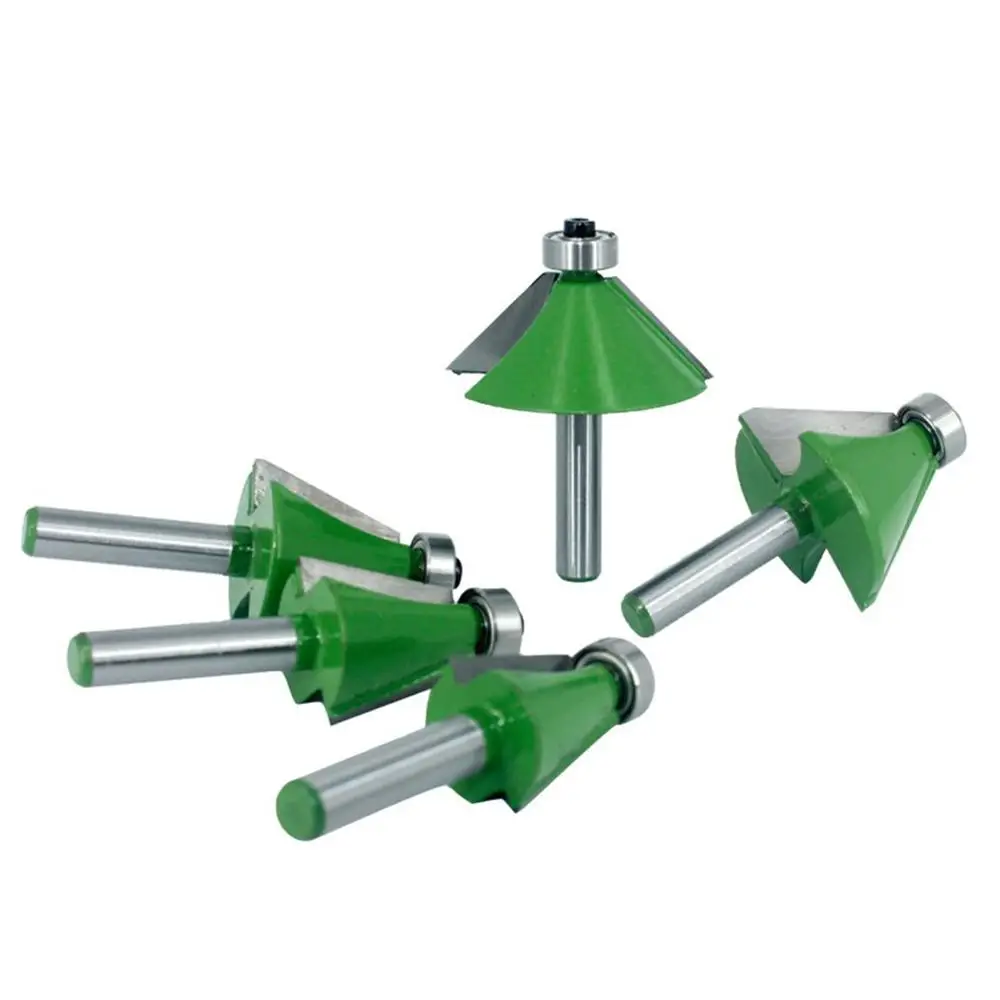 5pcs/set Shank Chamfer Router Bit Different Degrees Milling Cutter For Wood Woodworking Trimming Machine Tool 
5pcs/set Shank Chamfer Router Bit Different Degrees Milling Cutter For Wood Woodworking Trimming Machine Tool