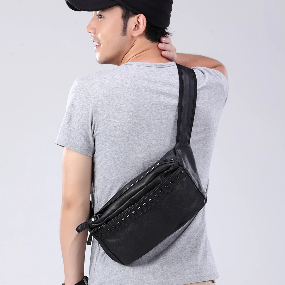Brand Men's PU Leather Waist Bag Adjustable Belt Bag Fashion Outdoor Fanny Pack for Male Hip Bag Single Shoulder Crossbody Bags
Brand Men's PU Leather Waist Bag Adjustable Belt Bag Fashion Outdoor Fanny Pack for Male Hip Bag Single Shoulder Crossbody Bags