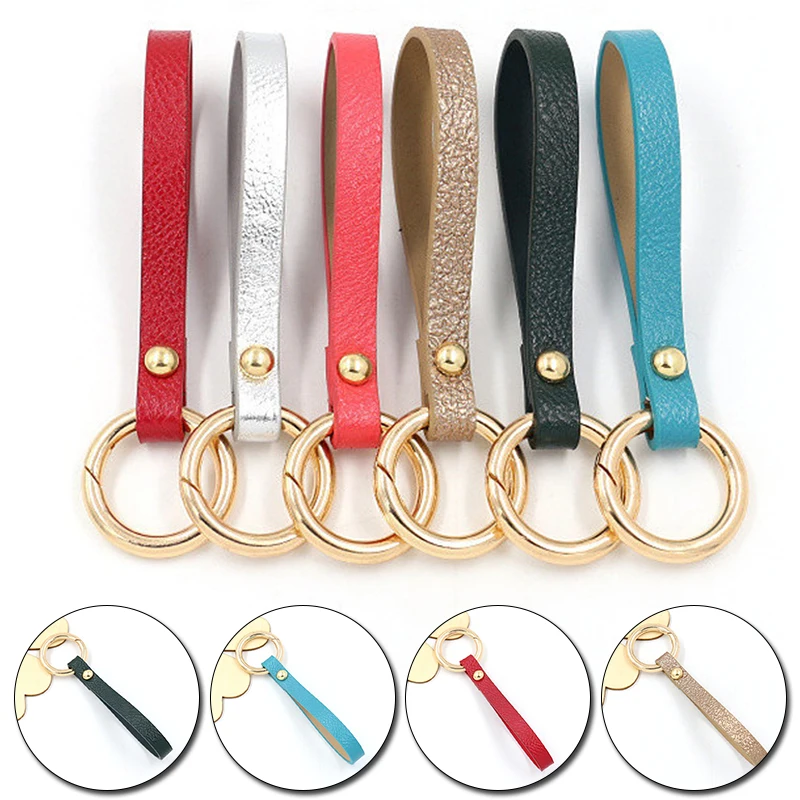 1Pcs Simple PU Leather Keychain Anti-Lost Spring Coil Wristband Bag Pendant Keyring DIY Handmade Key Holder Gift Accessories
1Pcs Simple PU Leather Keychain Anti-Lost Spring Coil Wristband Bag Pendant Keyring DIY Handmade Key Holder Gift Accessories