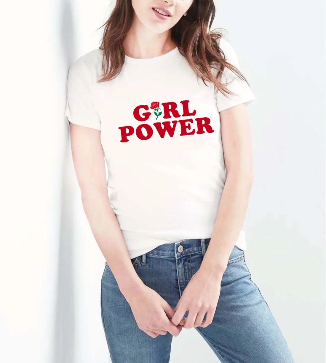 Фото Модная женская футболка с графическим рисунком для девочек - купить