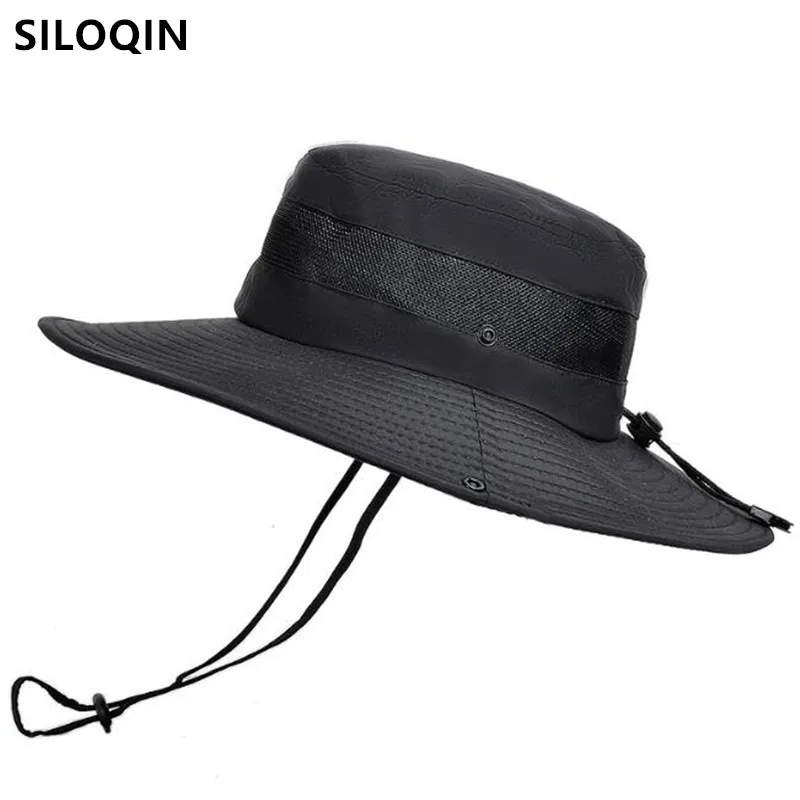 SILOQIN New Summer Men's Panama Hat Mesh Breathable Bucket Hats Flat Cap Wind Rope Fixed Women Beach Hat Couples Fishing Caps
SILOQIN New Summer Men's Panama Hat Mesh Breathable Bucket Hats Flat Cap Wind Rope Fixed Women Beach Hat Couples Fishing Caps