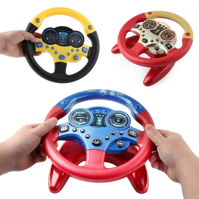 Eletric Simulation Steering Wheel Toy with Light Sound Baby Kids Musical Educational Copilot Stroller Steering Wheel Vocal Toys
Eletric Simulation Steering Wheel Toy with Light Sound Baby Kids Musical Educational Copilot Stroller Steering Wheel Vocal Toys