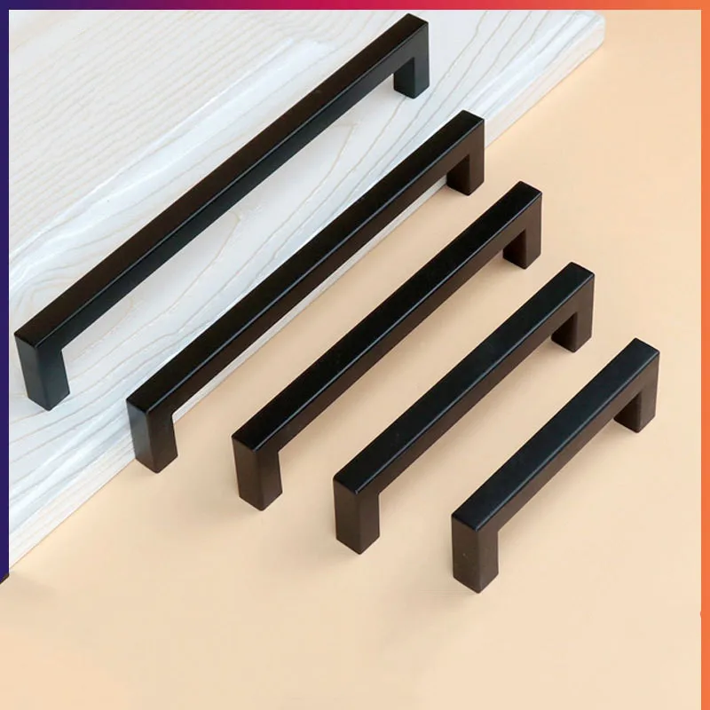 3-15Inch Black Stainless Steel Square Closet Drawer Cupboard Pulls Bathroom Cabinet Handles Door Knobs Furniture Kitchen Cabinet
3-15Inch Black Stainless Steel Square Closet Drawer Cupboard Pulls Bathroom Cabinet Handles Door Knobs Furniture Kitchen Cabinet