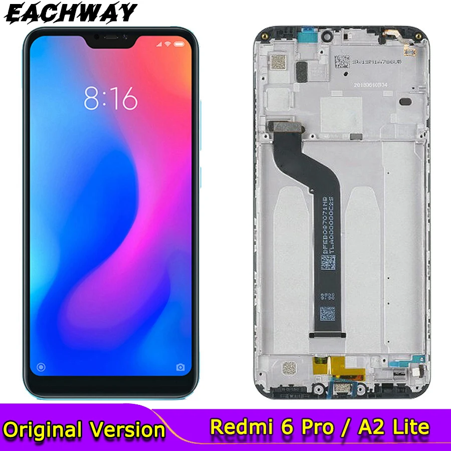 ЖК-дисплей для Xiaomi Mi A2 Lite 5,84 дюймов сенсорный экран дигитайзер сборка для Xiaomi Redmi 6 Pro с рамкой Бесплатная доставка + Инструменты
ЖК-дисплей для Xiaomi Mi A2 Lite 5,84 дюймов сенсорный экран дигитайзер сборка для Xiaomi Redmi 6 Pro с рамкой Бесплатная доставка + Инструменты