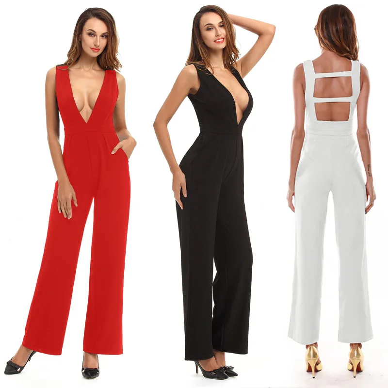 Женский комбинезон без рукавов, откровенный комбинезон с глубоким V-образным вырезом и открытой спиной в европейском и американском стиле, ...
Женский комбинезон без рукавов, откровенный комбинезон с глубоким V-образным вырезом и открытой спиной в европейском и американском стиле, ...