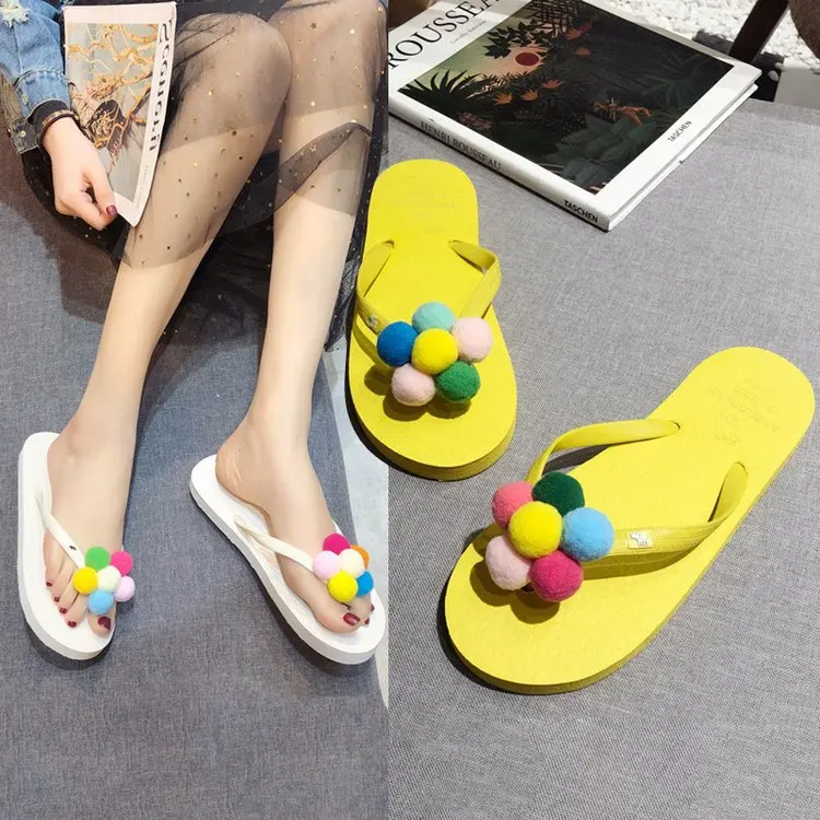 Summer New Ladies Sandals Cute Color Flowers Flip Flops Comfortable Home Outdoor Leisure Flat Women Sandals And Slippers
Summer New Ladies Sandals Cute Color Flowers Flip Flops Comfortable Home Outdoor Leisure Flat Women Sandals And Slippers