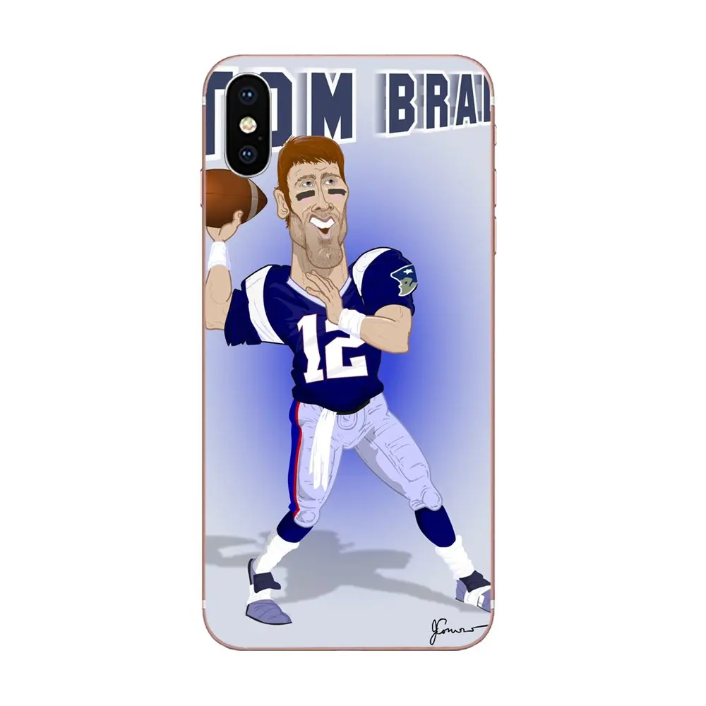 Чехол из ТПУ Tom Brady 12 Flexibles для Xiaomi Redmi Note 2 3 3S 4 4A 4X 5 5A 6 6A Pro Plus | Мобильные телефоны и