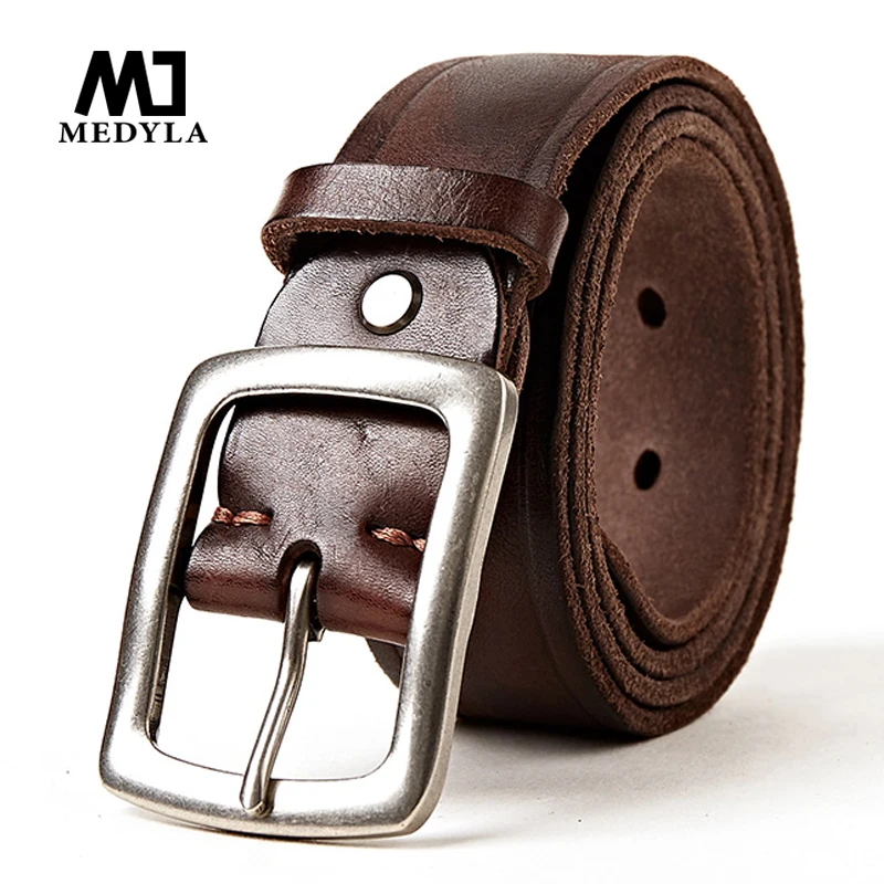 MEDYLA Men's Belt Original Cowhide Belt for Men Leather Leisure Joker Men's Leather Belt Brand Color Classic Belt
MEDYLA Men's Belt Original Cowhide Belt for Men Leather Leisure Joker Men's Leather Belt Brand Color Classic Belt