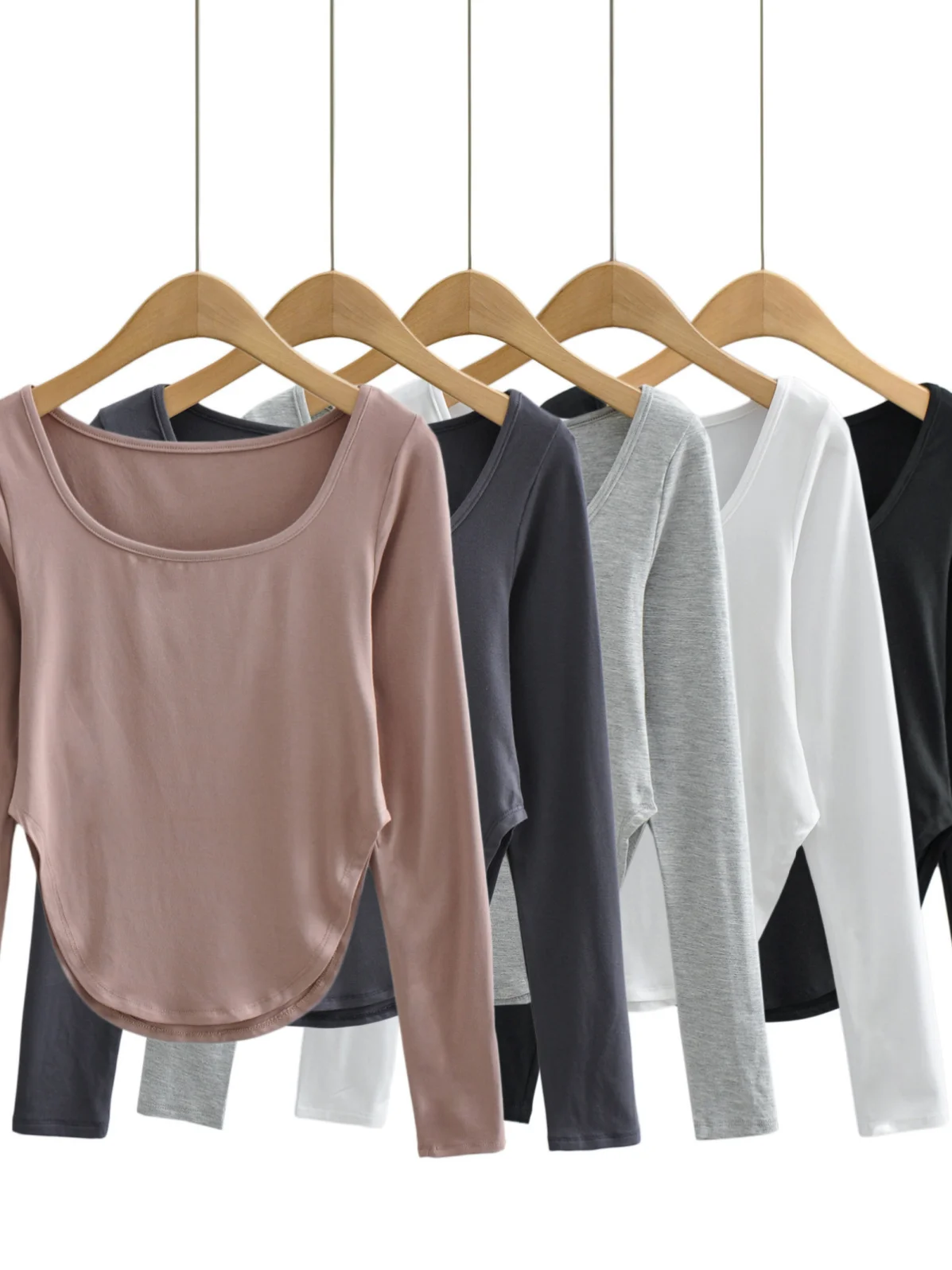 Curved Hem Irregular Bottoming Shirt Hot Girl Style Sexy Modal Stretch Solid Color Long Sleeve T-shirt Fall 2021 Women Clothing
Curved Hem Irregular Bottoming Shirt Hot Girl Style Sexy Modal Stretch Solid Color Long Sleeve T-shirt Fall 2021 Women Clothing