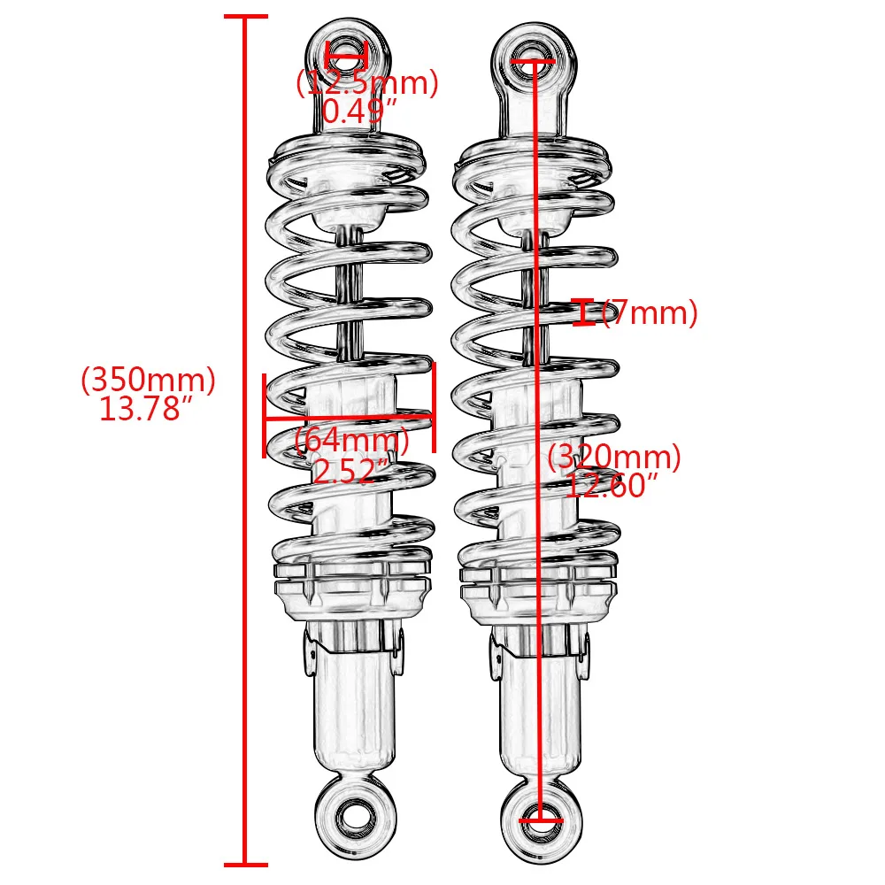 Motorcycle Front Adjustable Air Suspension Shock Absorber Fits For Honda For Yamaha For Suzuki 280mm Shock Absorbers
Motorcycle Front Adjustable Air Suspension Shock Absorber Fits For Honda For Yamaha For Suzuki 280mm Shock Absorbers