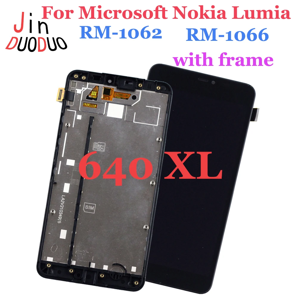 5.7'' Screen For Microsoft Nokia Lumia 640XL 640 XL LCD Display Touch Screen Digitizer Assembly With Frame For RM-1062 RM-1066
5.7'' Screen For Microsoft Nokia Lumia 640XL 640 XL LCD Display Touch Screen Digitizer Assembly With Frame For RM-1062 RM-1066