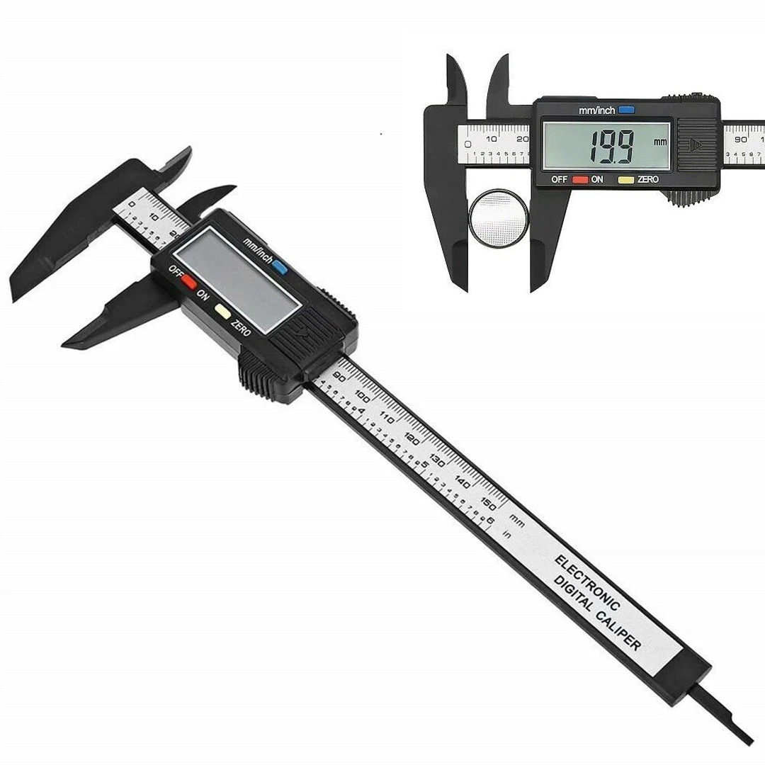 1pc 0-150mm LCD Digital Electronic Carbon Fiber Vernier Caliper Metric / Inch Conversion Gauge Micrometer Measuring Tool 
1pc 0-150mm LCD Digital Electronic Carbon Fiber Vernier Caliper Metric / Inch Conversion Gauge Micrometer Measuring Tool