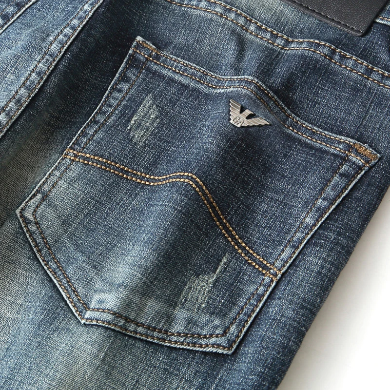 Men's Jeans Slim Fit Stretch Italy Eagle Brand Fashion Business Trousers Classic Style Scratched Cotton Jeans Denim Pants
Men's Jeans Slim Fit Stretch Italy Eagle Brand Fashion Business Trousers Classic Style Scratched Cotton Jeans Denim Pants