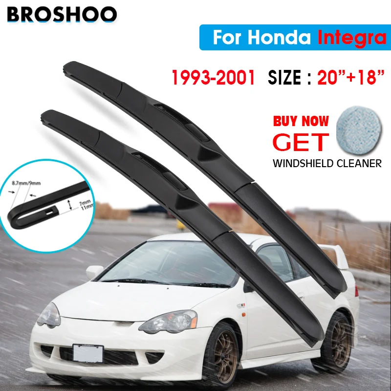 Щетка стеклоочистителя для Honda Integra 20 "+ 18" 1993-2001 Авто Стеклоочистители для лобового стекла лезвия для мытья окон подходит для U Hook Arms
Щетка стеклоочистителя для Honda Integra 20 "+ 18" 1993-2001 Авто Стеклоочистители для лобового стекла лезвия для мытья окон подходит для U Hook Arms