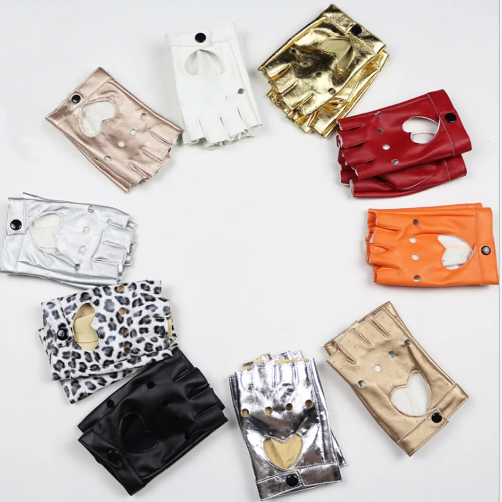 Men Women Punk Short Leather Gloves Half Finger Driving Dance Motorcycle Gloves Women Gloves Fashion Solid Color Leopard Mittens
Men Women Punk Short Leather Gloves Half Finger Driving Dance Motorcycle Gloves Women Gloves Fashion Solid Color Leopard Mittens
