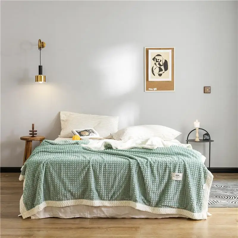 Fleece blankets and throws Adult Thick Warm winter Blankets Super Soft Blankets green queen Blankets On Bed sofa Christmas gifts 
Fleece blankets and throws Adult Thick Warm winter Blankets Super Soft Blankets green queen Blankets On Bed sofa Christmas gifts