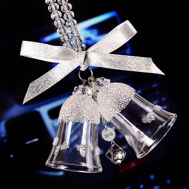 2019 New Glass Christmas Bell Pattern Wind Chime Japanese Home Garden Hanging Decor DIY Gift | Дом и сад
